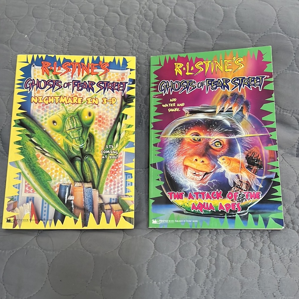 📚 4/$20 VINTAGE - R.L. STINE - ghosts of fear street books (2)
